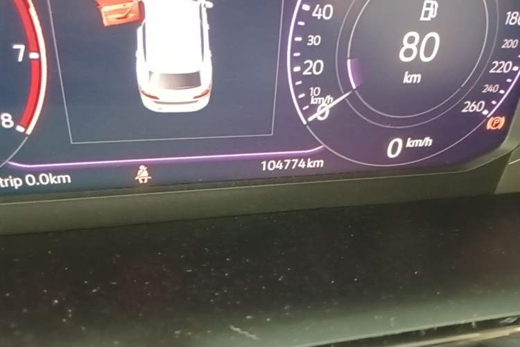 Used Volkswagen FAW-Volkswagen CC 2021 Estate Car 380TSI Vizion Edition Odometer Close Up