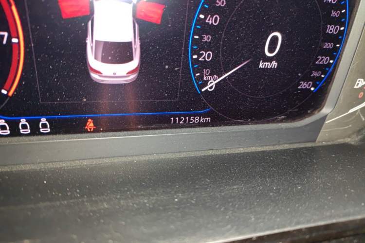 Used Volkswagen FAW-Volkswagen CC 2021 380TSI Striking Edition Odometer Close Up