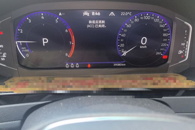 Used Volkswagen FAW-Volkswagen CC 2021 Estate Car 380TSI Vizion Edition Odometer Close Up