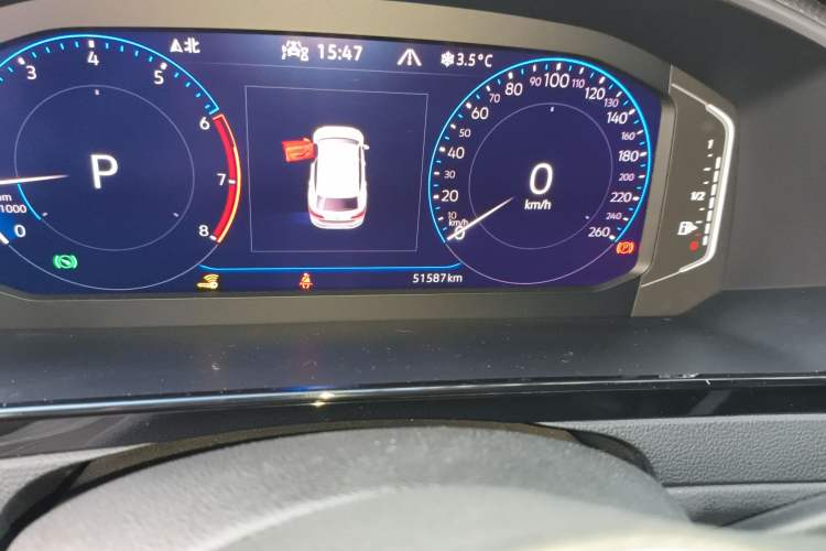 Used Volkswagen FAW-Volkswagen CC 2021 Estate Car 380TSI Vizion Edition Odometer Close Up