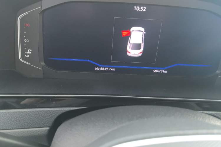 Used Volkswagen FAW-Volkswagen CC 2021 380TSI Striking Edition Odometer Close Up