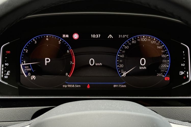 Used Volkswagen FAW-Volkswagen CC 2021 380TSI Brilliant Edition Odometer Close Up