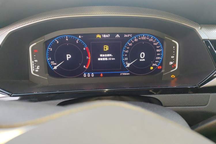 Used Volkswagen FAW-Volkswagen CC 2021 380TSI Striking Edition Odometer Close Up