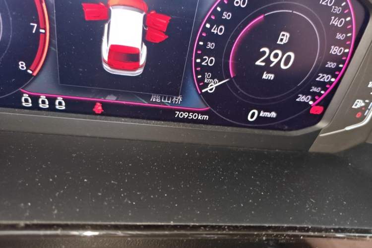 Used Volkswagen FAW-Volkswagen CC 2021 Estate Car 380TSI Vizion Edition Odometer Close Up