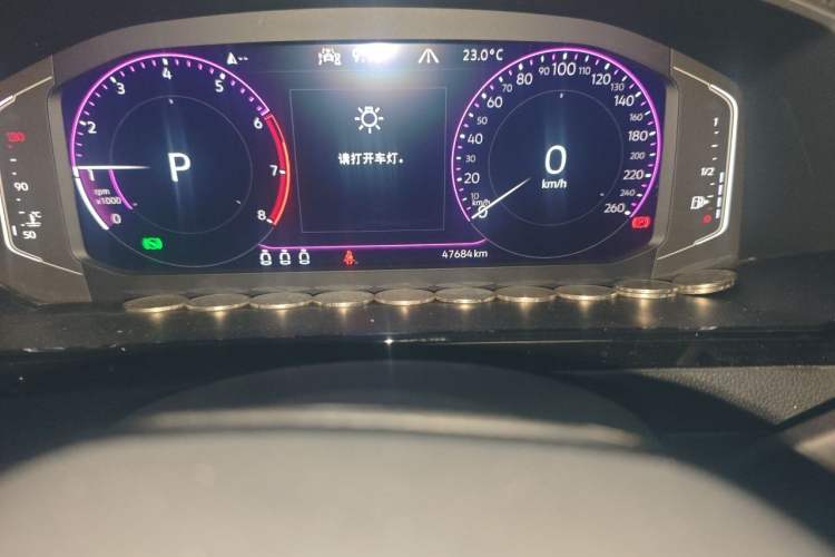 Used Volkswagen FAW-Volkswagen CC 2021 380TSI Striking Edition 30th Anniversary Model Odometer Close Up