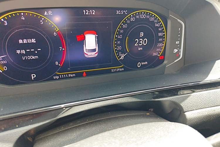 Used Volkswagen FAW-Volkswagen CC 2021 Estate Car 330TSI Hunter Vision Edition Odometer Close Up
