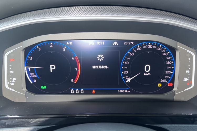Used Volkswagen FAW-Volkswagen CC 2021 Estate Car 380TSI Vizion Edition Odometer Close Up