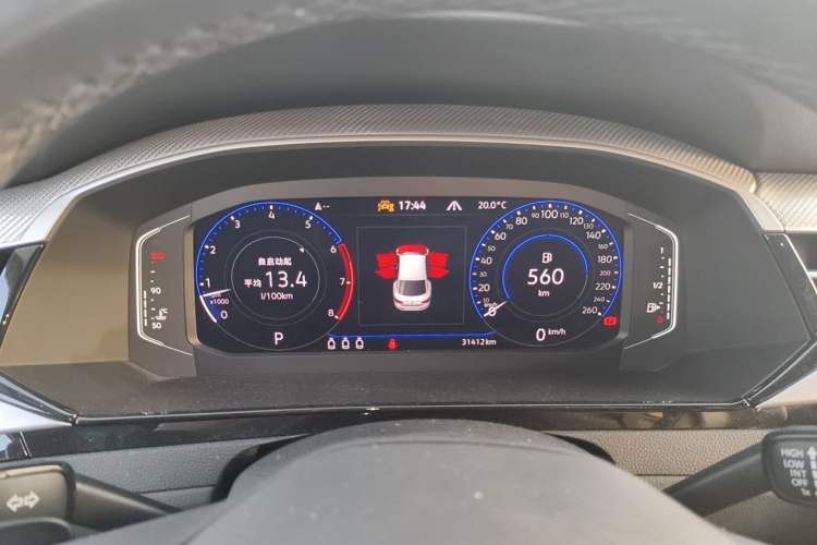 Used Volkswagen FAW-Volkswagen CC 2021 380TSI Striking Edition Odometer Close Up