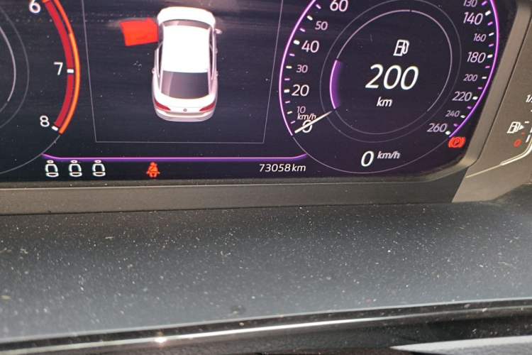 Used Volkswagen FAW-Volkswagen CC 2021 380TSI Striking Edition 30th Anniversary Model Odometer Close Up