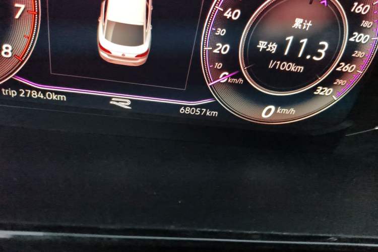 Used Volkswagen FAW-Volkswagen CC 2021 380TSI Striking Edition Odometer Close Up