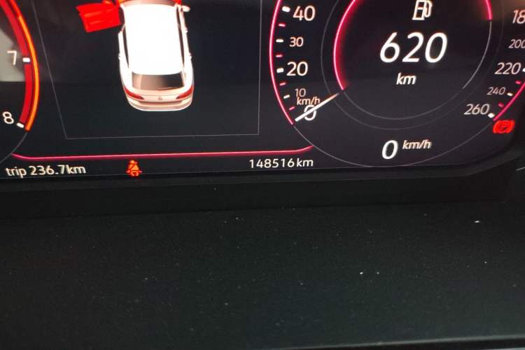 Used Volkswagen FAW-Volkswagen CC 2021 Estate Car 330TSI Hunter Vision Edition Odometer Close Up