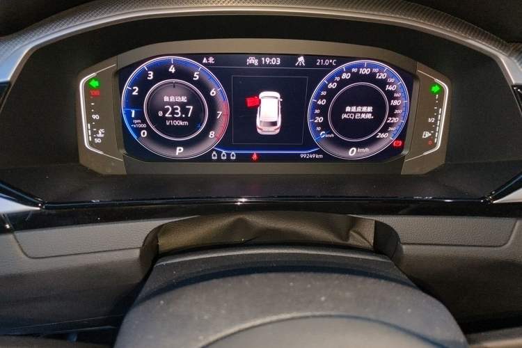 Used Volkswagen FAW-Volkswagen CC 2021 Estate Car 380TSI Vizion Edition Odometer Close Up