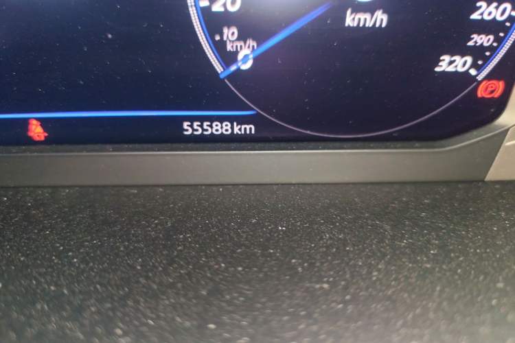 Used Volkswagen FAW-Volkswagen CC 2021 380TSI Striking Edition Odometer Close Up