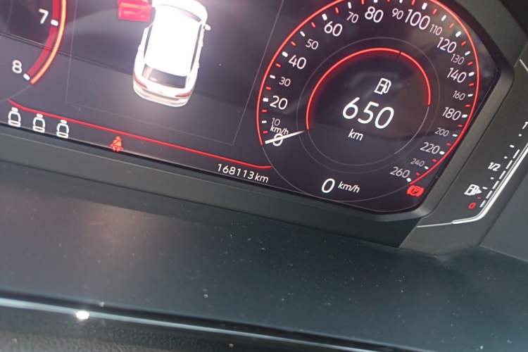 Used Volkswagen FAW-Volkswagen CC 2021 Estate Car 380TSI Vizion Edition Odometer Close Up