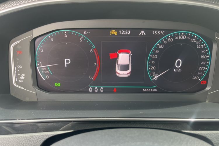 Used Volkswagen FAW-Volkswagen CC 2021 380TSI Striking Edition Odometer Close Up
