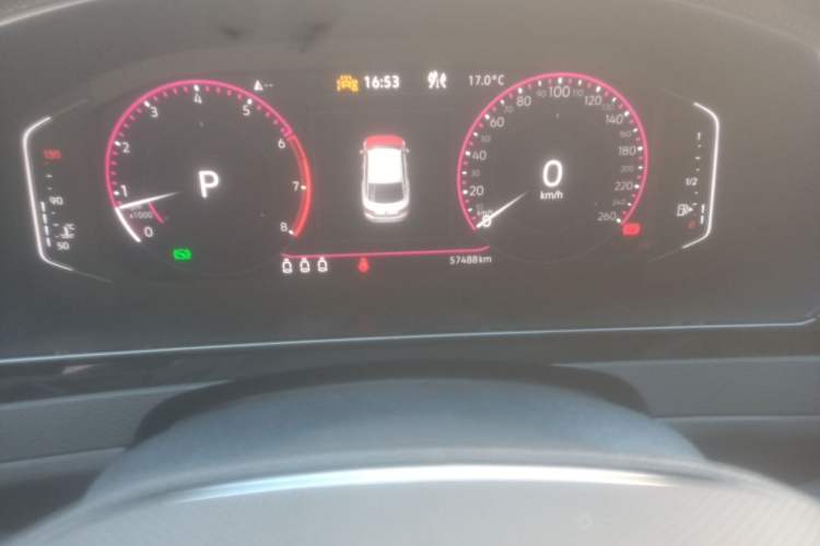 Used Volkswagen FAW-Volkswagen CC 2023 380TSI Striking Edition Odometer Close Up