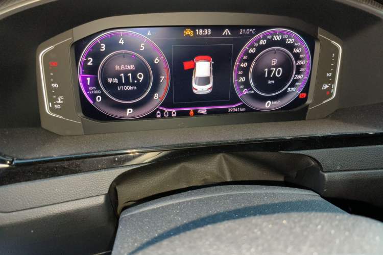 Used Volkswagen FAW-Volkswagen CC 2023 380TSI Striking Edition Odometer Close Up