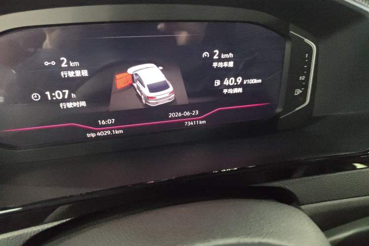 Used Volkswagen FAW-Volkswagen CC 2023 380TSI Striking Edition Odometer Close Up