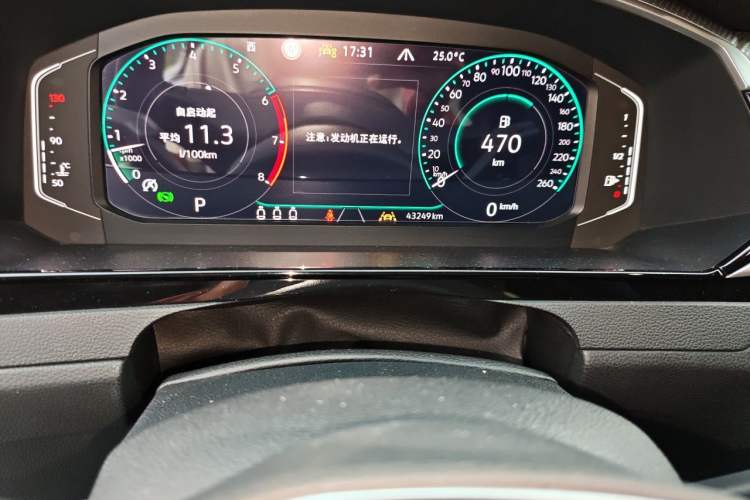 Used Volkswagen FAW-Volkswagen CC 2023 380TSI Striking Edition Odometer Close Up