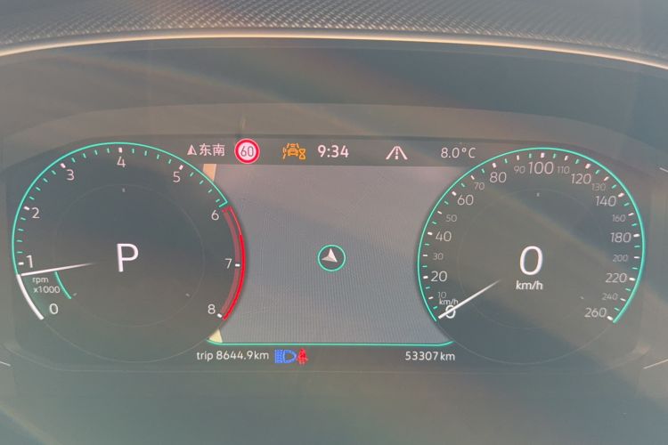 Used Volkswagen FAW-Volkswagen CC 2023 Hunting Vehicle 380TSI Hunter's Heart Edition Odometer Close Up