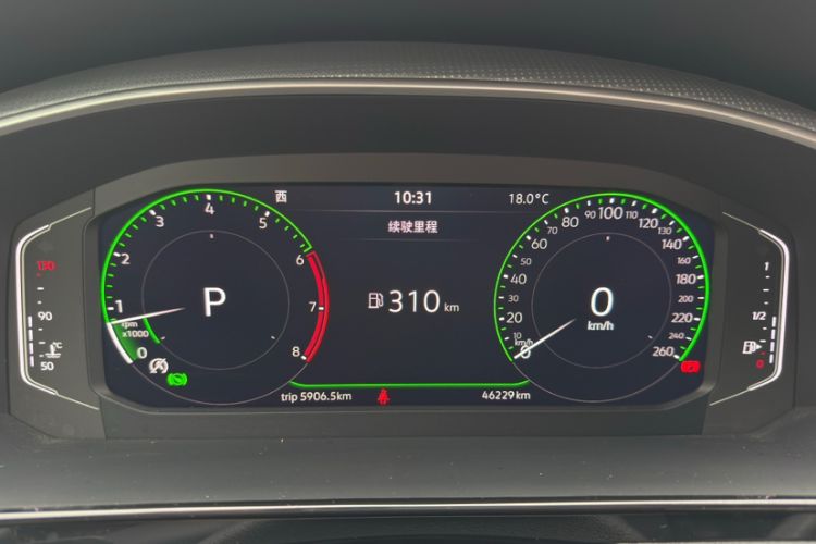 Used Volkswagen FAW-Volkswagen CC 2023 Adventure Vehicle 330TSI Hunter Vision Edition Odometer Close Up