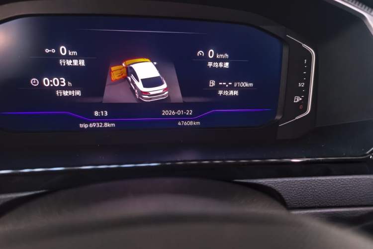 Used Volkswagen FAW-Volkswagen CC 2023 380TSI Striking Edition Odometer Close Up