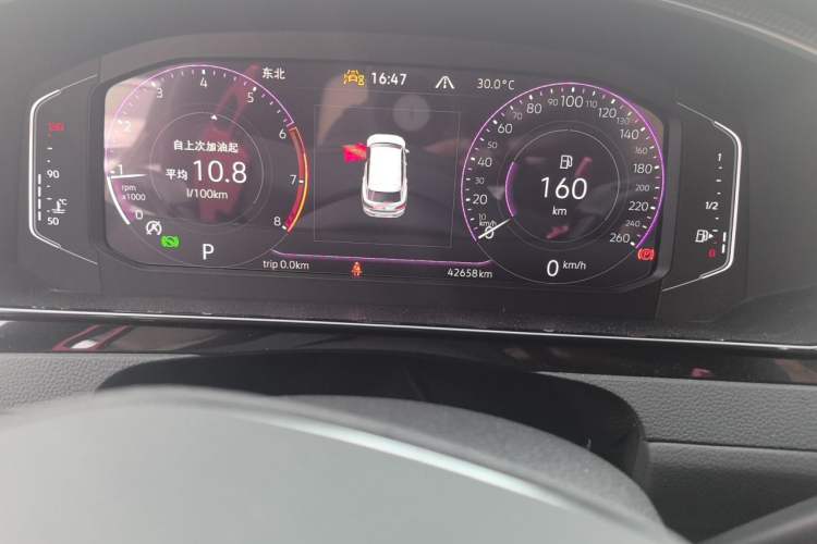 Used Volkswagen FAW-Volkswagen CC 2024 Estate Car 380TSI Hunter's Heart All-Encompassing Edition Odometer Close Up