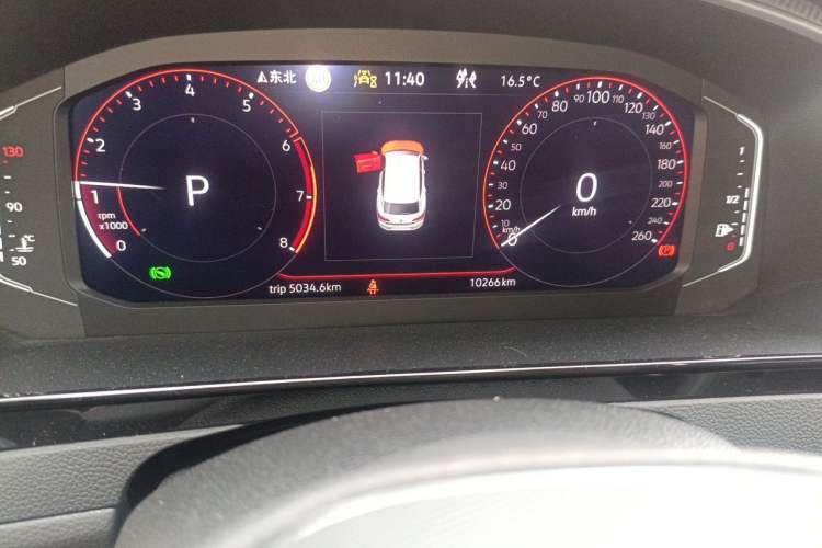 Used Volkswagen FAW-Volkswagen CC 2024 Estate Car 380TSI Hunter's Heart All-Encompassing Edition Odometer Close Up