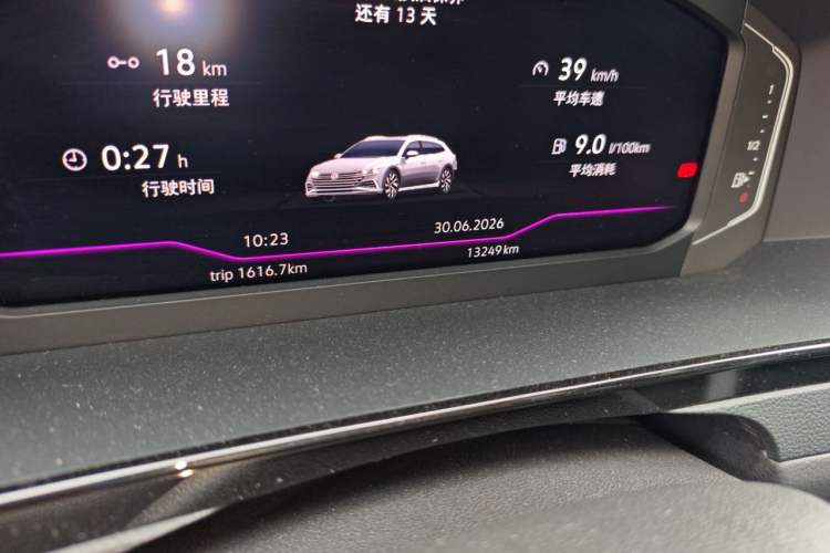 Used Volkswagen FAW-Volkswagen CC 2024 Estate Car 380TSI Hunter's Heart Edition Odometer Close Up
