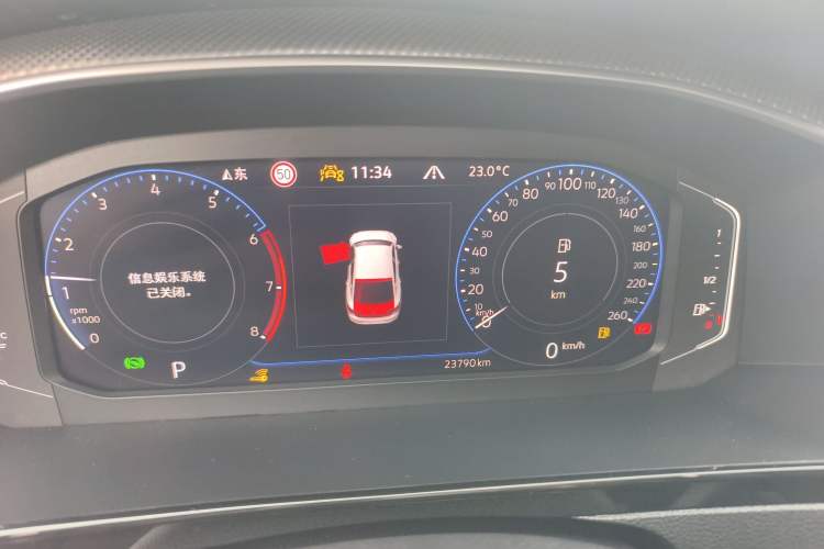 Used Volkswagen FAW-Volkswagen CC 2024 380TSI Striking Edition Odometer Close Up