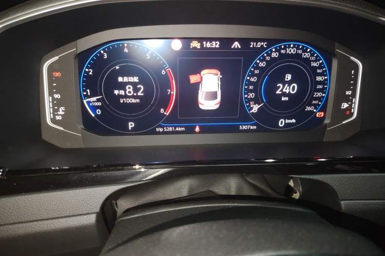 Used Volkswagen FAW-Volkswagen CC 2024 380TSI Striking All-Encompassing Edition Odometer Close Up