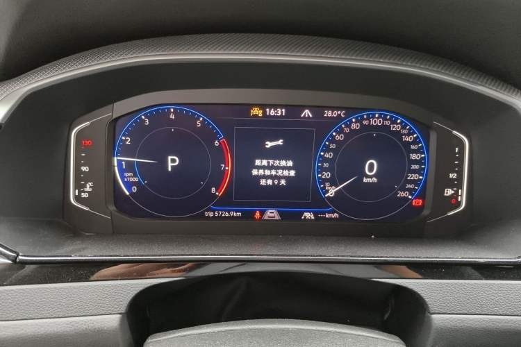 Used Volkswagen FAW-Volkswagen CC 2024 380TSI Striking Edition Odometer Close Up