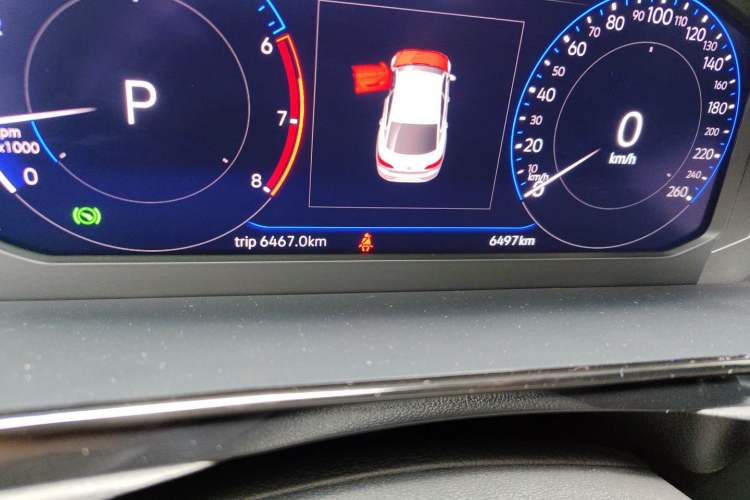 Used Volkswagen FAW-Volkswagen CC 2025 Model, Facelifted 380TSI, Striking and Shared Enjoyment Version Odometer Close Up