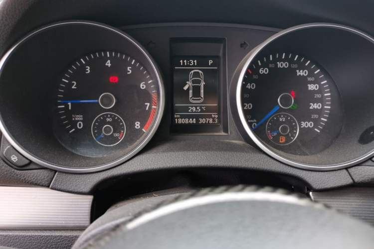 Used Volkswagen Golf 2011 2.0 TSI R Odometer Close Up