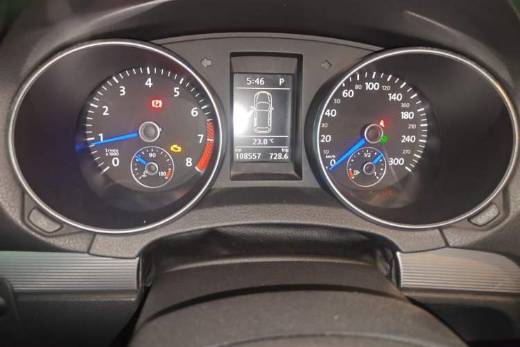 Used Volkswagen Golf 2011 2.0 TSI R Odometer Close Up