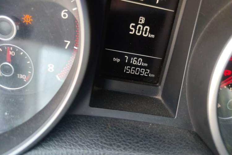 Used Volkswagen Golf 2012 1.4 TSI Automatic Comfort Edition Odometer Close Up