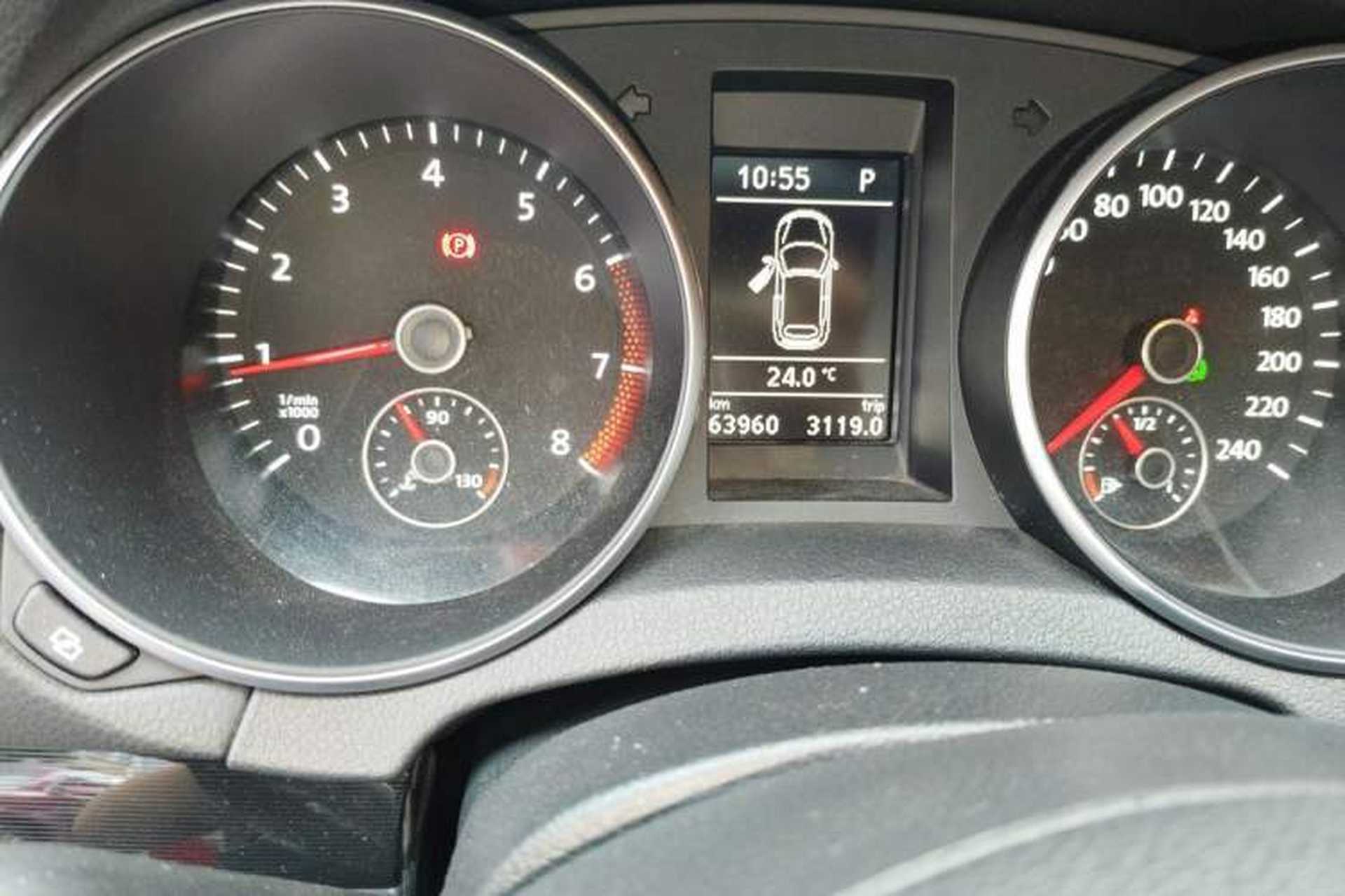 Used Volkswagen Golf 2012 1.4TSI Luxury Convertible Edition Odometer Close Up