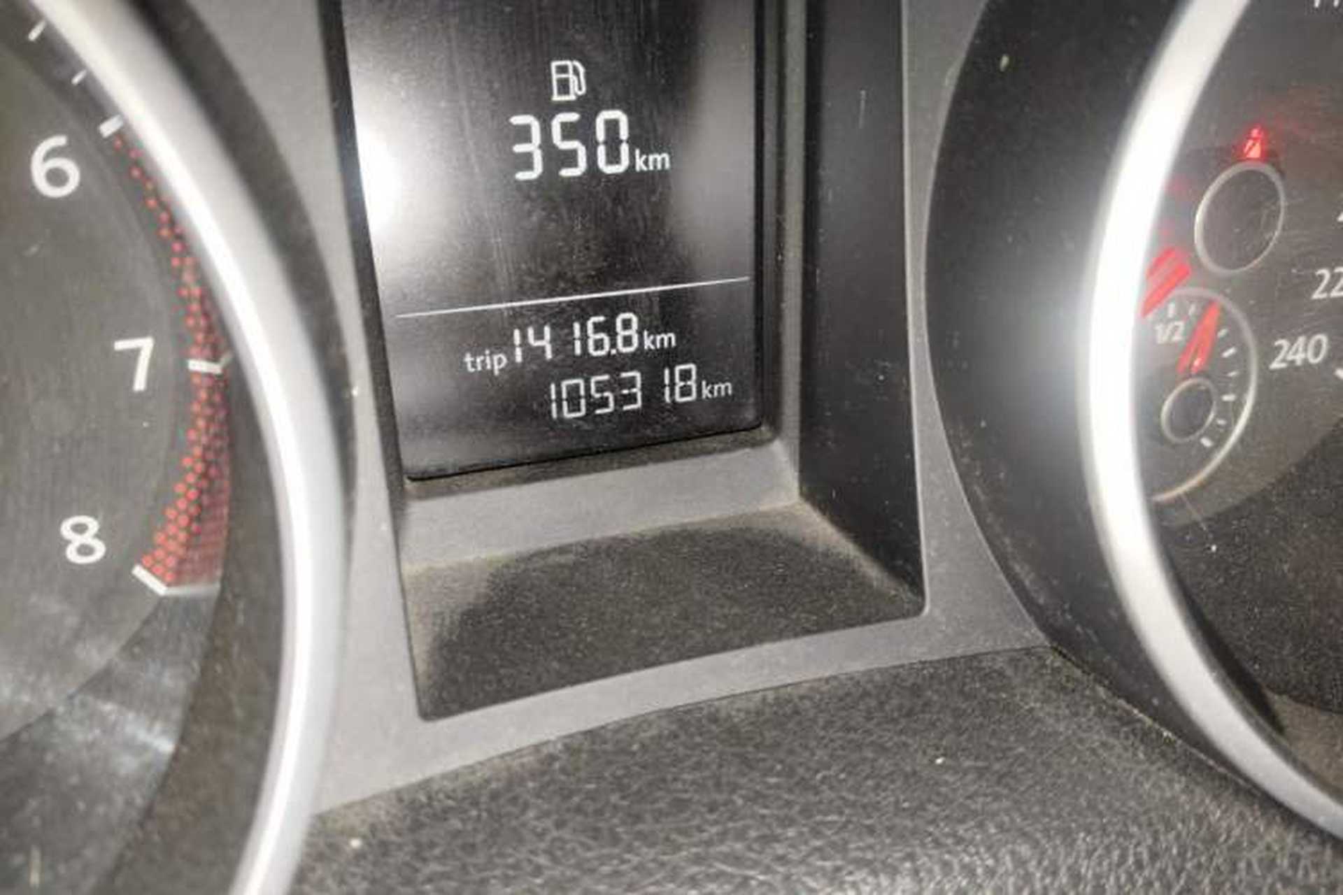Used Volkswagen Golf 2012 1.6 Manual Comfort Edition Odometer Close Up