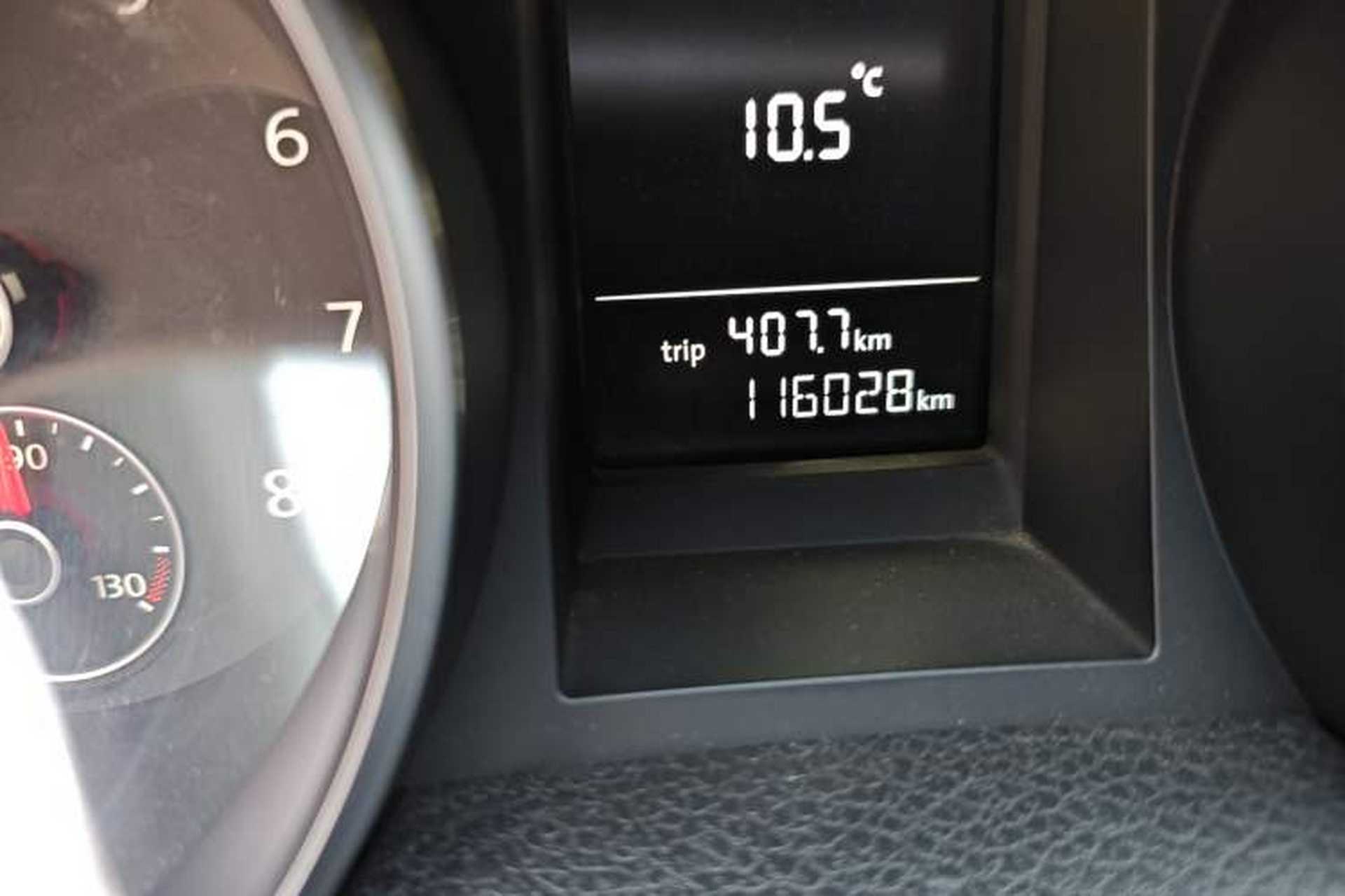 Used Volkswagen Golf 2012 1.4 TSI Automatic Comfort Edition Odometer Close Up