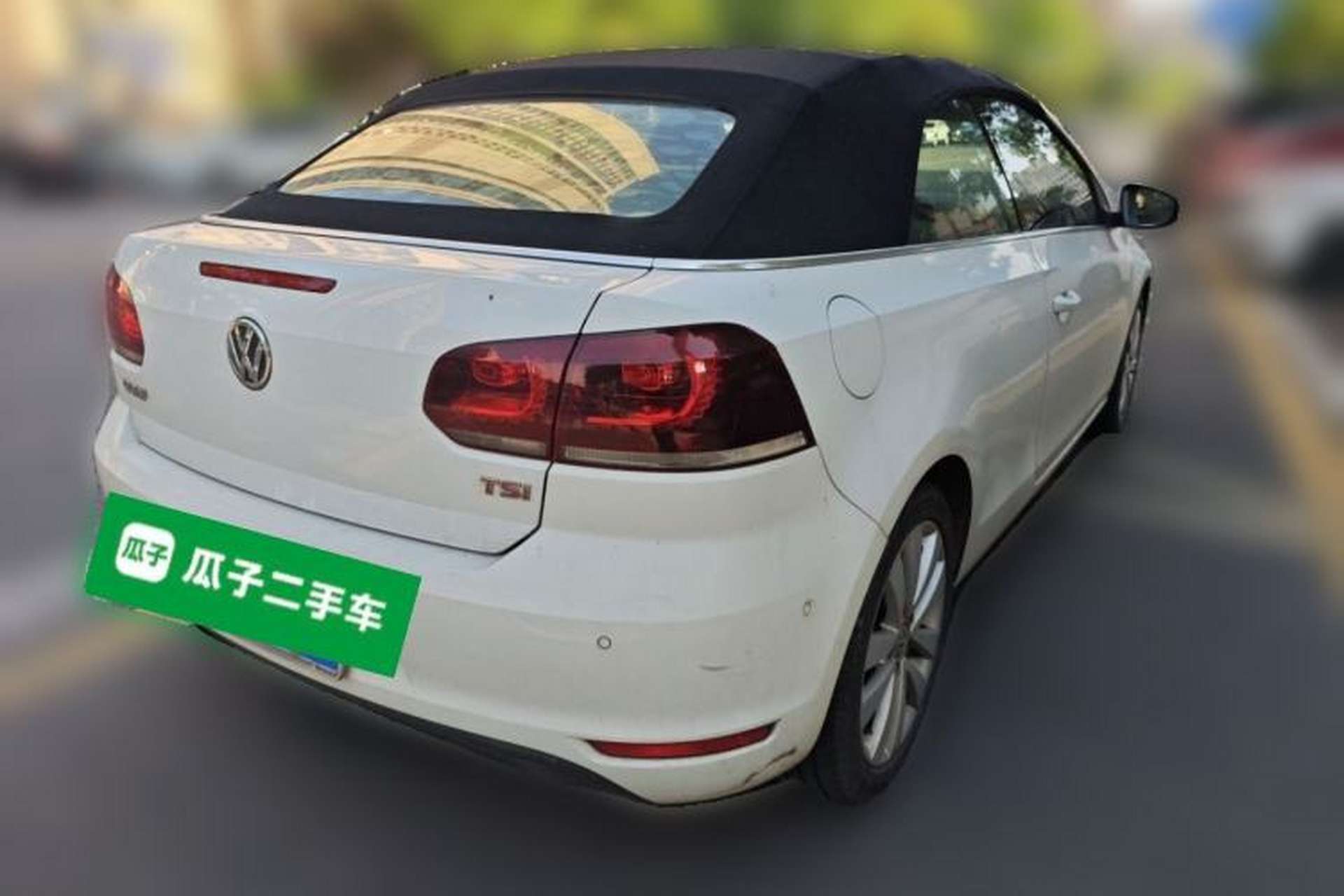 Used Volkswagen Golf 2012 1.4TSI Luxury Convertible Edition Rear Right 45 Deg