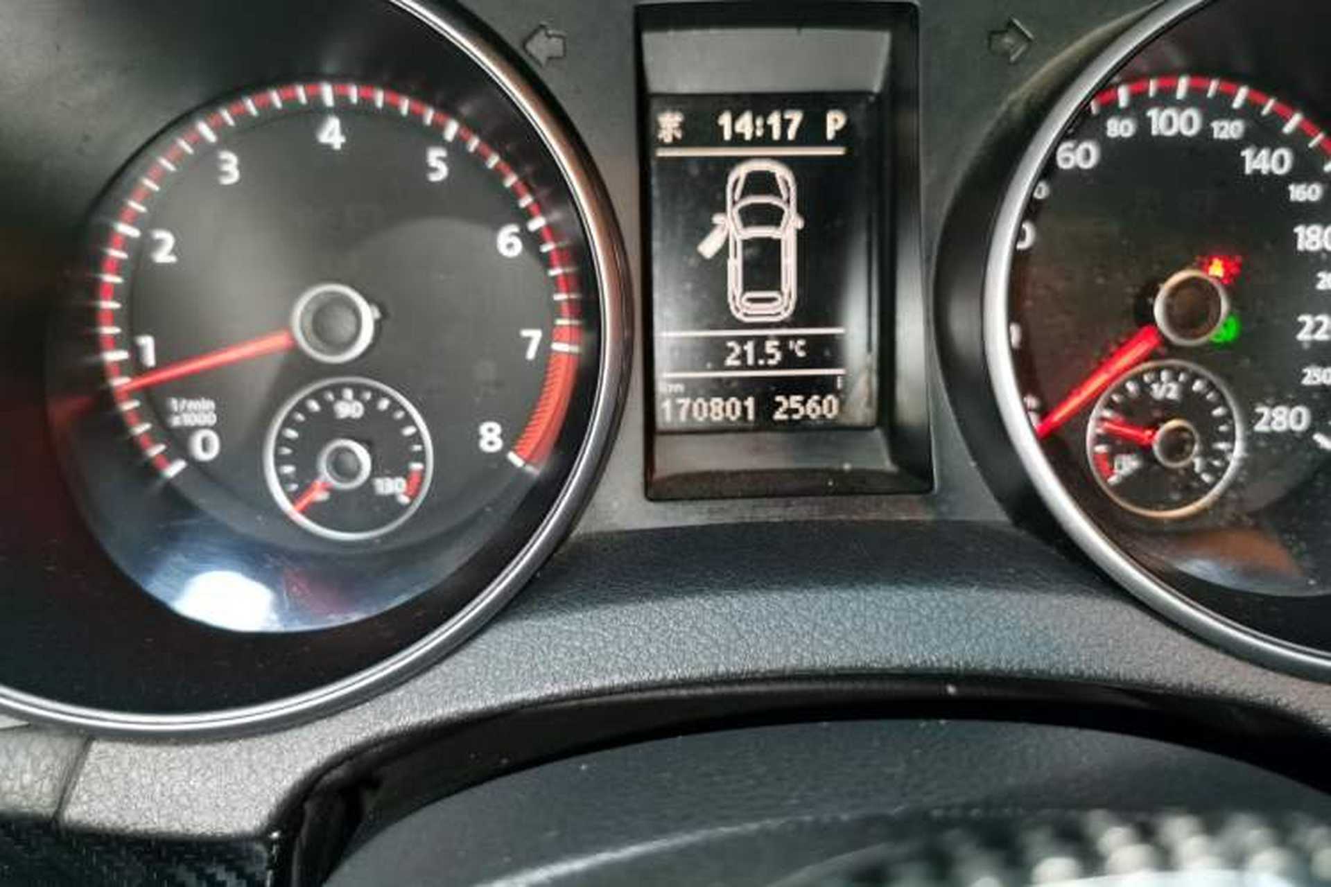 Used Volkswagen Golf 2013 2.0 TSI GTI Convertible Odometer Close Up
