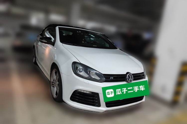 Used Volkswagen Golf 2014 2.0 TSI R Convertible Front Right 45 Deg