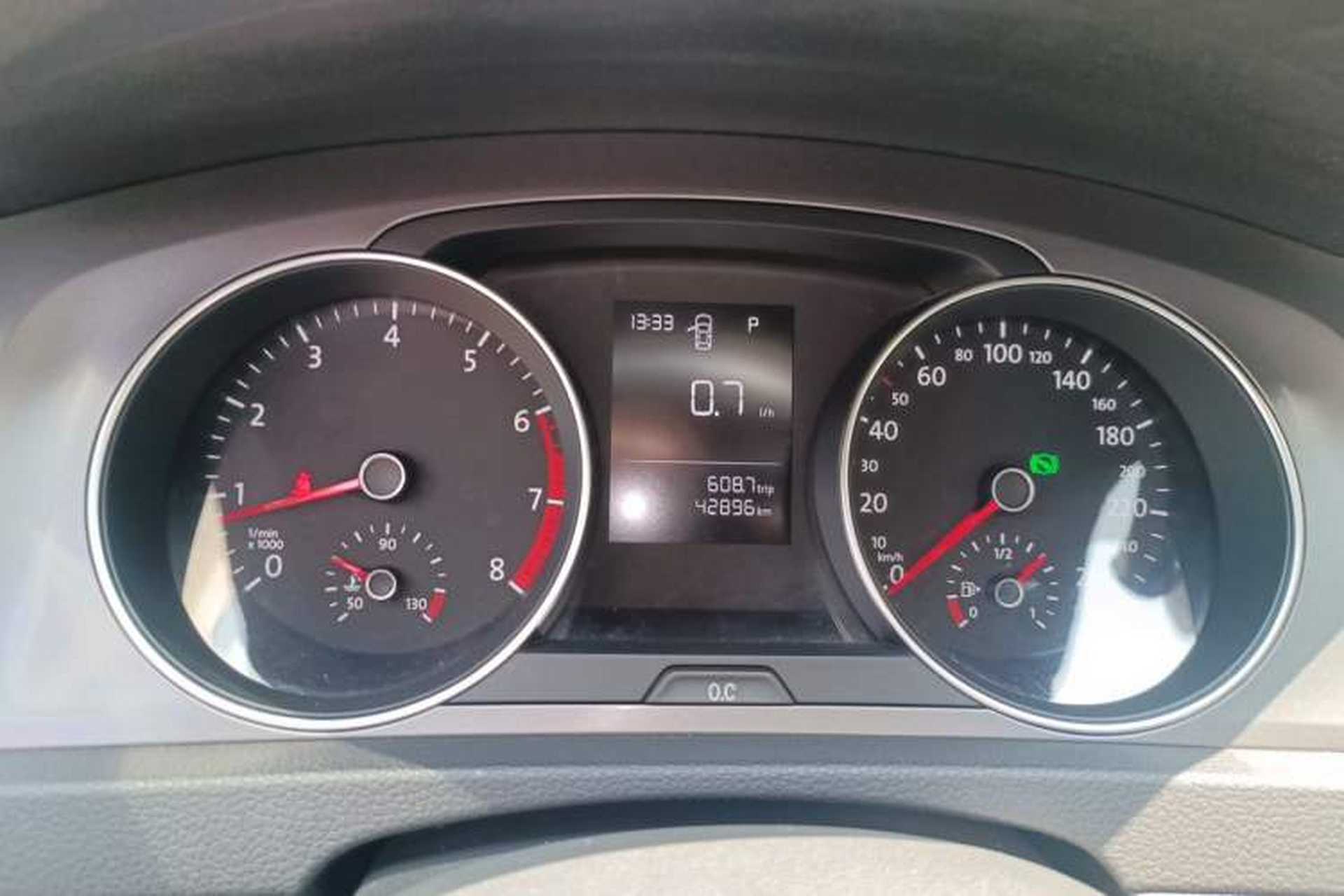 Used Volkswagen Golf 2014 1.6L Automatic Fashion Model Odometer Close Up
