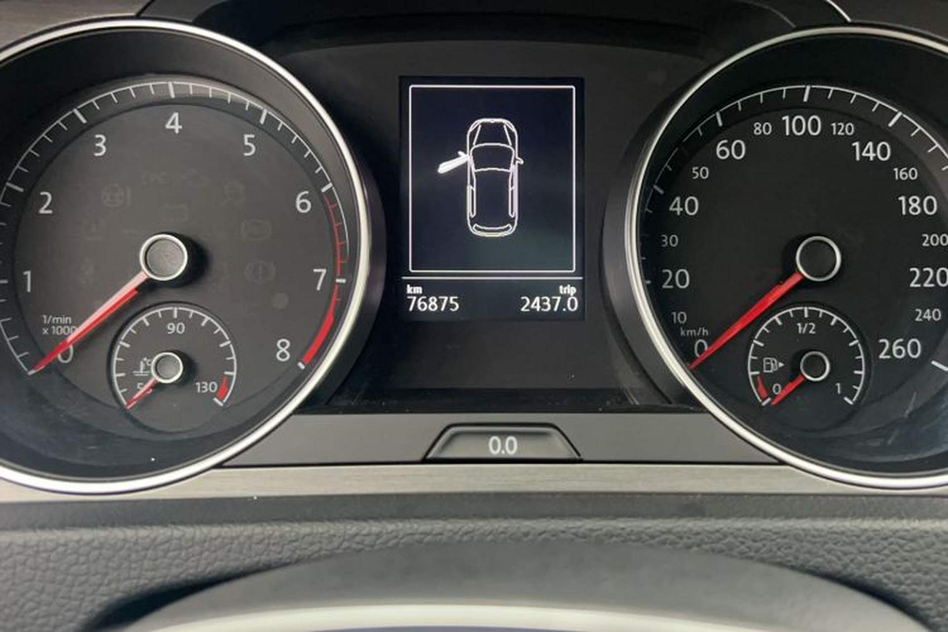 Used Volkswagen Golf 2016 230TSI Automatic Luxury Version Odometer Close Up