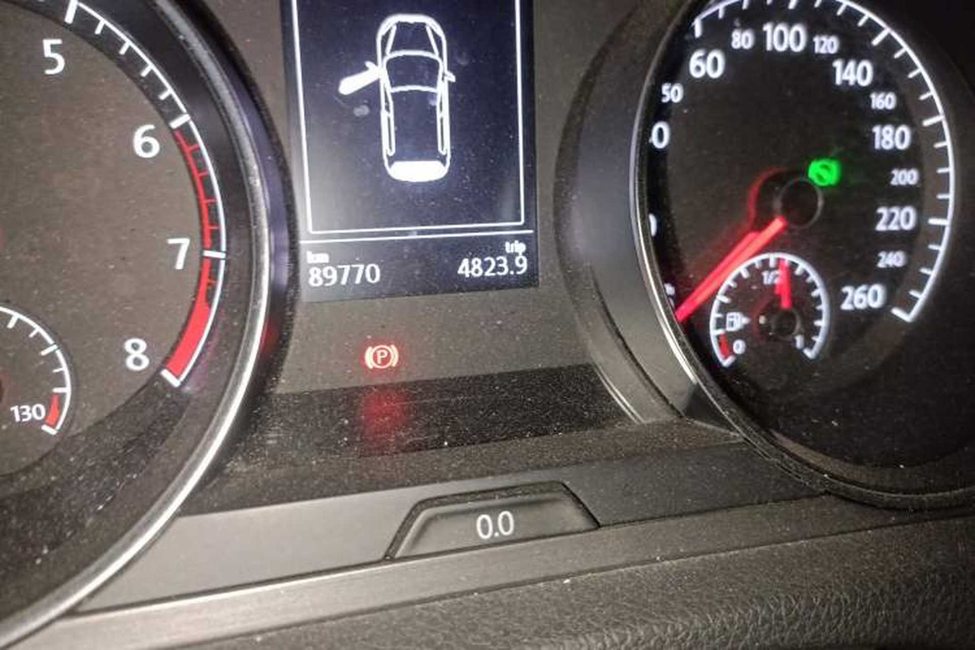 Used Volkswagen Golf 2016 1.6L Automatic Comfort Model Odometer Close Up