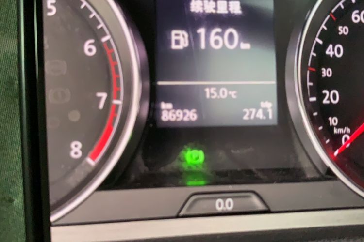 Used Volkswagen Golf 2016 1.6L Automatic Comfort Model Odometer Close Up