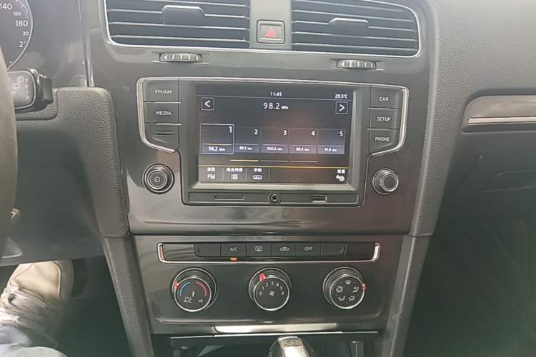 Used Volkswagen Golf 2017 230TSI Automatic Comfort Edition – Celebrating Milestone of One Million Units Audio And AC Panel