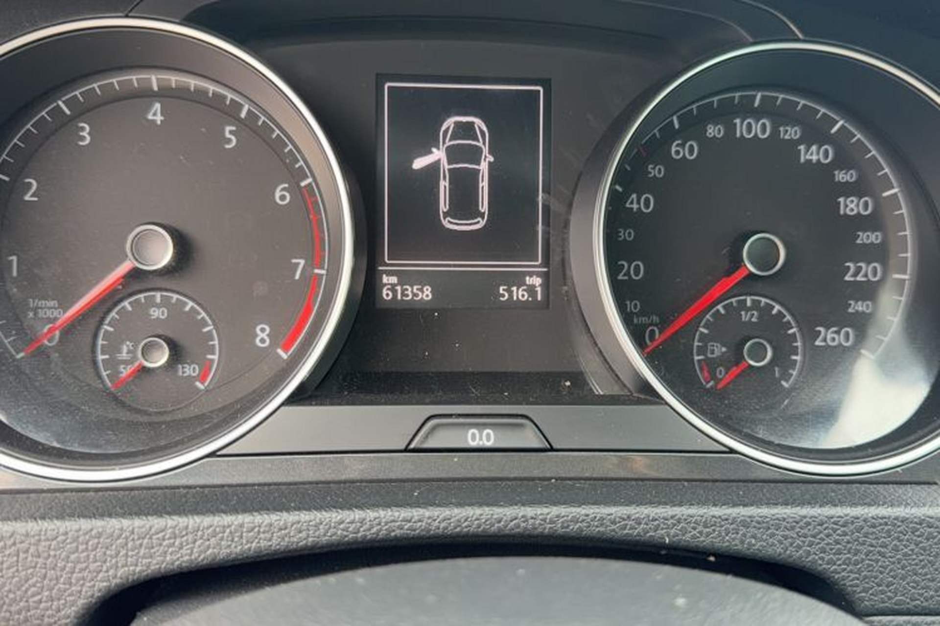 Used Volkswagen Golf 2017 230TSI Automatic Comfort Edition – Celebrating Milestone of One Million Units Odometer Close Up