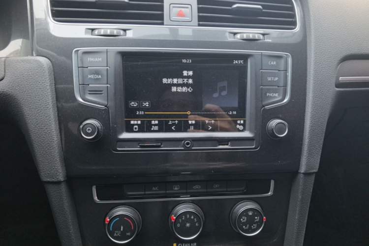 Used Volkswagen Golf 2017 230TSI Automatic Comfort Edition – Celebrating Milestone of One Million Units Audio And AC Panel