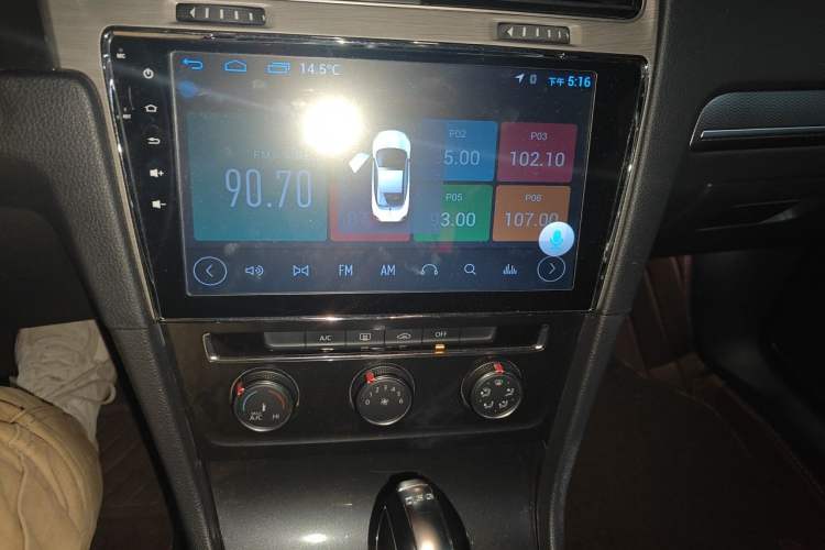 Used Volkswagen Golf 2017 230TSI Automatic Comfort Edition – Celebrating Milestone of One Million Units Audio And AC Panel
